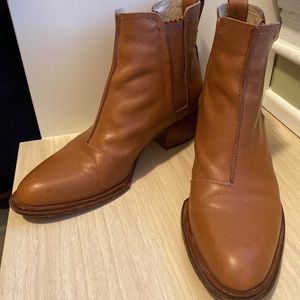 Rag and Bone Walker Cognac Ankle Boots